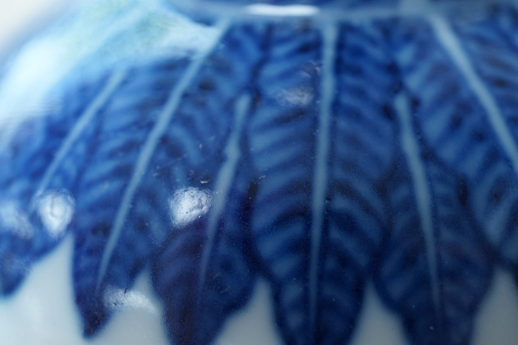 A Chinese blue and white arrow vase, Qianlong mark and of the period (1736-95)